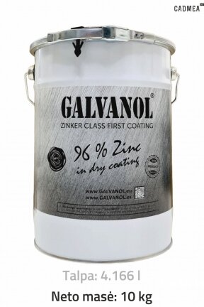 Šalto cinkavimo mišinys «GALVANOL», 10 kg