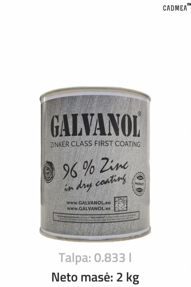 Šalto cinkavimo mišinys «GALVANOL», 2 kg